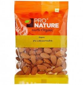 Pro Nature Organic Almonds   Pack  100 grams
